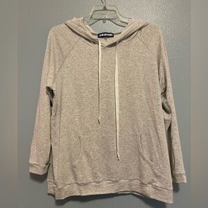 Ink Love Peace Stitch Fix 1X Gray Hooded Sweatshirt